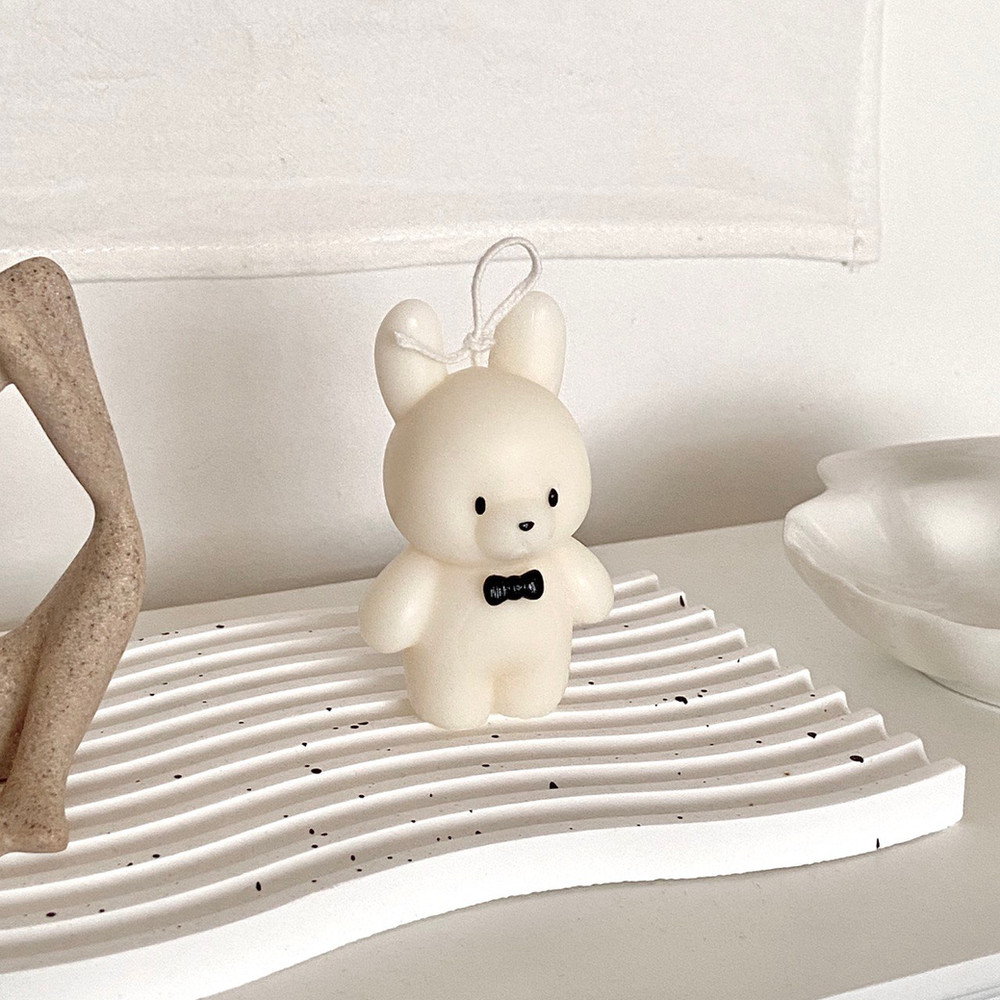 Gentleman Bunny Candle